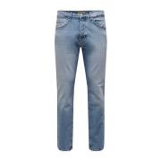 Comfort Lichtblauwe Jeans Only & Sons , Blue , Heren