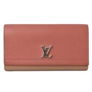 Pre-owned Leather wallets Louis Vuitton Vintage , Pink , Dames