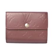 Pre-owned Leather wallets Louis Vuitton Vintage , Purple , Dames