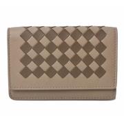 Pre-owned Leather wallets Bottega Veneta Vintage , Beige , Heren