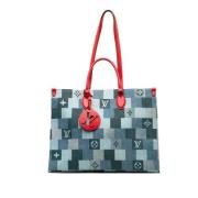 Pre-owned Canvas louis-vuitton-bags Louis Vuitton Vintage , Blue , Dam...