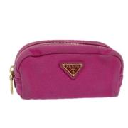 Pre-owned Canvas clutches Prada Vintage , Pink , Dames