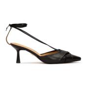 Zwarte pumps met binding rond de enkel Kazar , Black , Dames