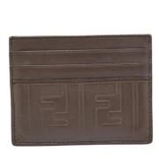 Pre-owned Leather wallets Fendi Vintage , Brown , Heren