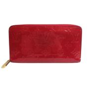 Pre-owned Leather wallets Louis Vuitton Vintage , Red , Dames