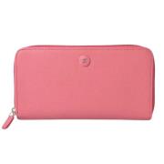 Pre-owned Leather wallets Chanel Vintage , Pink , Dames