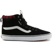 Zwart Rood Filmore Hi Top Sneakers Vans , Black , Heren