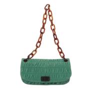 Pre-owned Leather prada-bags Prada Vintage , Green , Dames