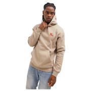 Beige Fullstop Hoodie Heren Off The Pitch , Beige , Heren