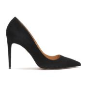 Zwarte suède pumps Kazar , Black , Dames