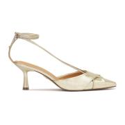 Open hiel pumps in gouden kleur Kazar , Yellow , Dames