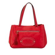 Pre-owned Leather handbags Loewe Pre-owned , Red , Dames