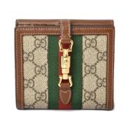 Pre-owned Canvas wallets Gucci Vintage , Beige , Dames