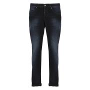 Blauwe Skinny Fit Katoenen Jeans Dondup , Blue , Heren