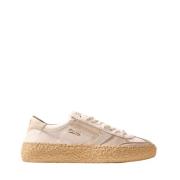 Eco Leer Witte Sneakers Gouden Details Puraai , White , Heren