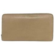 Pre-owned Leather wallets Celine Vintage , Beige , Dames