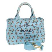 Pre-owned Canvas handbags Prada Vintage , Blue , Dames