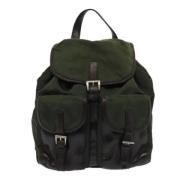 Pre-owned Fabric backpacks Prada Vintage , Green , Dames