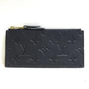 Pre-owned Leather wallets Louis Vuitton Vintage , Blue , Dames