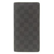 Pre-owned Canvas wallets Louis Vuitton Vintage , Black , Heren