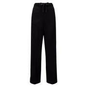 Satin Track Pants 90's Stijl Moncler , Black , Dames