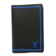 Pre-owned Leather wallets Louis Vuitton Vintage , Black , Heren