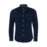 Marineblauwe Corduroy Overhemd Barbour , Blue , Heren