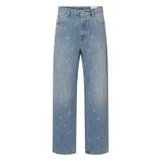 Stijlvolle Denim Jeans met Laserdetail Axel Arigato , Blue , Heren