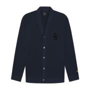 Clubembleem Baseball Cardigan Lyle & Scott , Blue , Heren