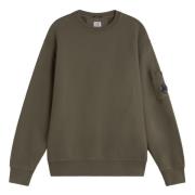 Groene Zak Sweatshirt met Lens C.p. Company , Green , Heren