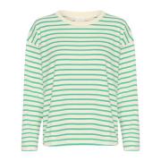 Gestreept T-shirt met lange mouwen Kaffe , Green , Dames