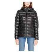 Zwarte Hooded Ritsjas Vrouwen Herfst/Winter Blauer , Black , Dames