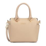 Beige handtas met handvatten en riem Kazar , Beige , Dames