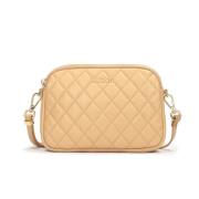 Leren 3-kamer tas aan riem Kazar , Beige , Dames