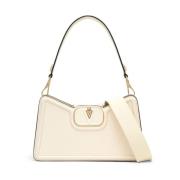 Stijlvolle Leren Tas voor Vrouwen Valentino Garavani , White , Dames