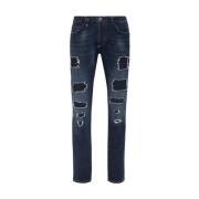 Denim Jeans Collectie Aw23 Philipp Plein , Blue , Heren