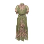 Bloemenprint Swing Jurk Zimmermann , Green , Dames