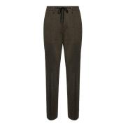 B Tech Broek in een stretch viscose en nylon mix Boggi Milano , Brown ...