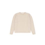 Zachte Vanilla Cream Jumper met Geribbelde Details The New Society , B...