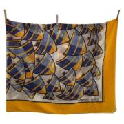 Pre-owned Cotton scarves Hermès Vintage , Multicolor , Dames