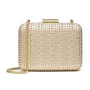 Dames gouden clutch tas Kazar , Yellow , Dames