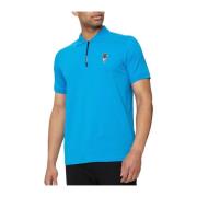 Turquoise Polo Shirt Karl Lagerfeld , Blue , Heren