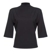 Zwarte T-shirts en Polos Pinko , Black , Dames