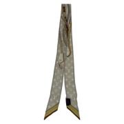 Pre-owned Canvas scarves Louis Vuitton Vintage , Beige , Dames