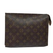 Pre-owned Canvas pouches Louis Vuitton Vintage , Brown , Dames