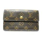 Pre-owned Canvas wallets Louis Vuitton Vintage , Brown , Dames