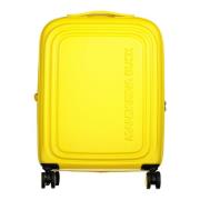 Gele Kleine Trolley Koffer met Logo Mandarina Duck , Yellow , Dames