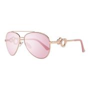 Roségouden Aviator Zonnebril Guess , Pink , Dames