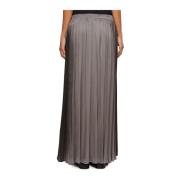 Lange Satijnen Rok Elegante Stijl Sanctamuerte , Gray , Dames