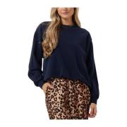 Blauwe Oversized Elastische Zoom Sweater Catwalk Junkie , Blue , Dames